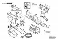 Bosch 0 601 936 4A0 Gsr 14,4 Ves-2 Cordless Screw Driver 14.4 V / Eu Spare Parts